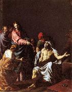 Alessandro Turchi Template:The Raising of Lazarus oil painting on canvas